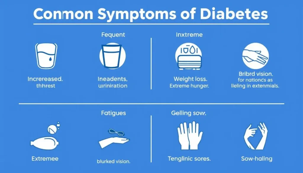 common diabetes symptoms