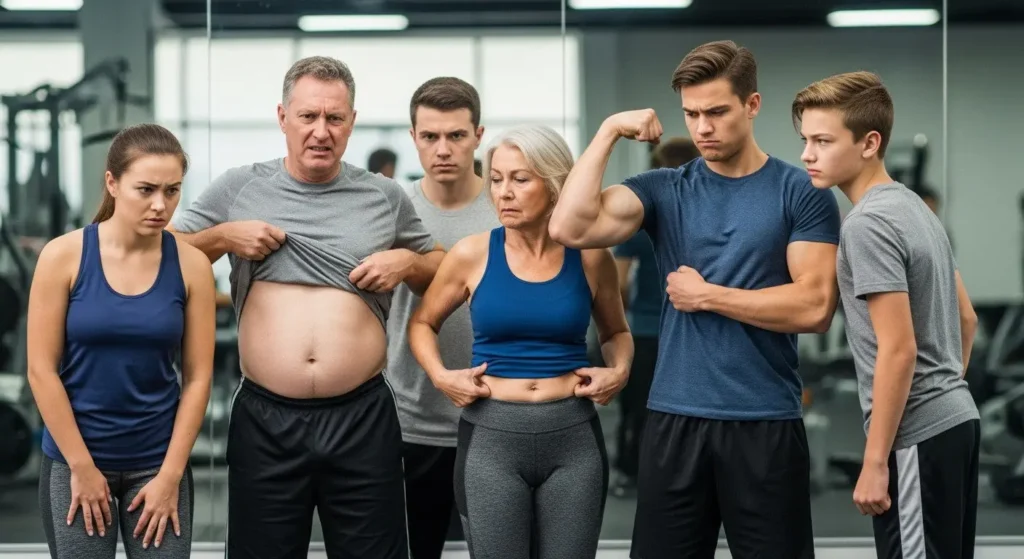 different ages and body types