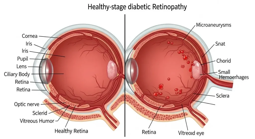 early stage diabetic retinopathy