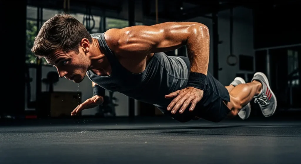 mid-burpee