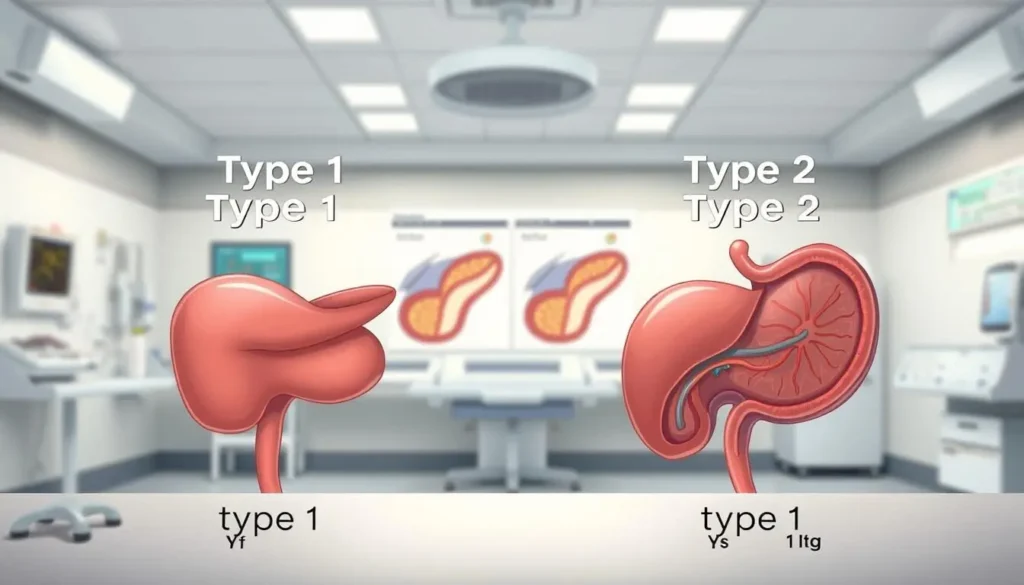 type1 vs type2 diabetes comparison