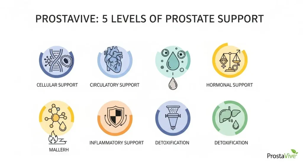 5 levels of prostate support