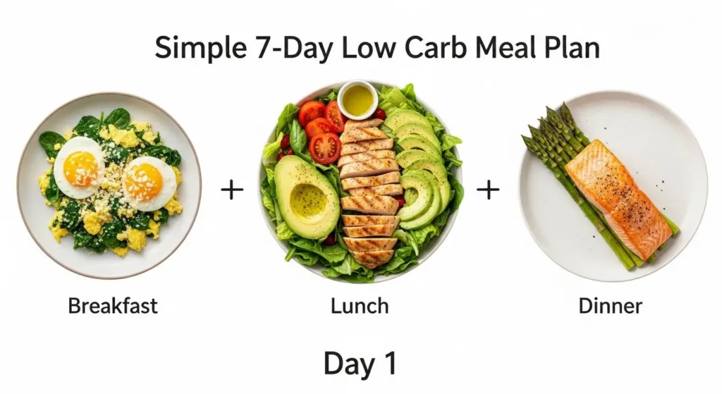 Simple 7-Day Low Carb Meal Plan