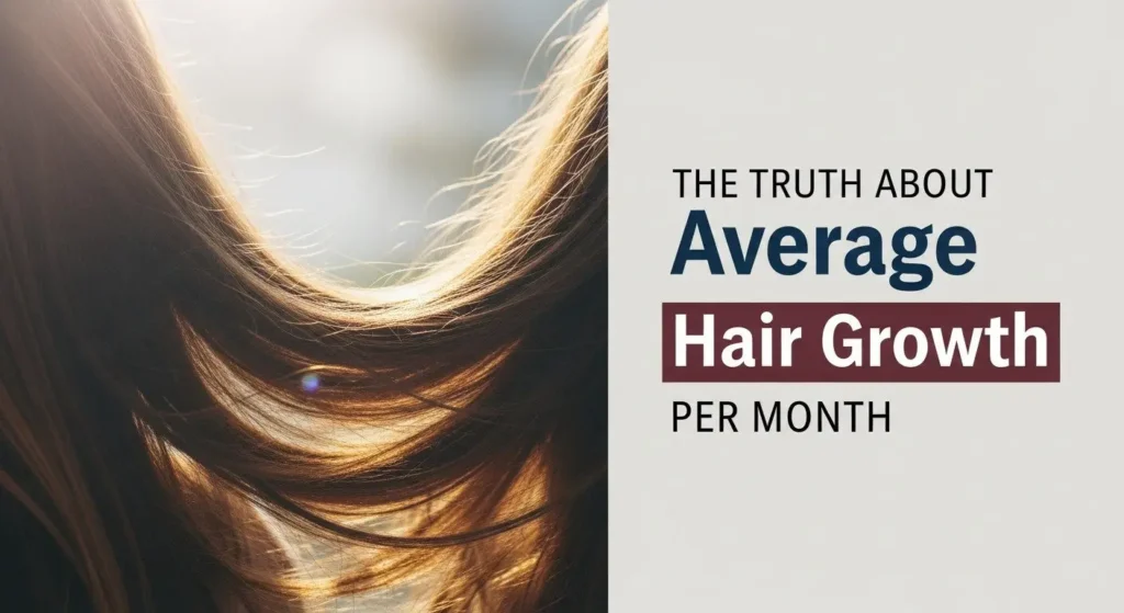 average hair growth per month