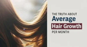 average hair growth per month