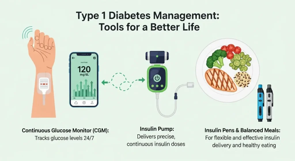 Type 1 Diabetes Management Tools for Better Life