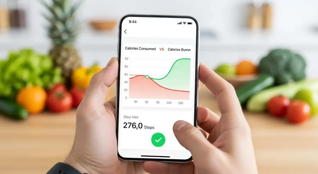 food intake and daily steps
