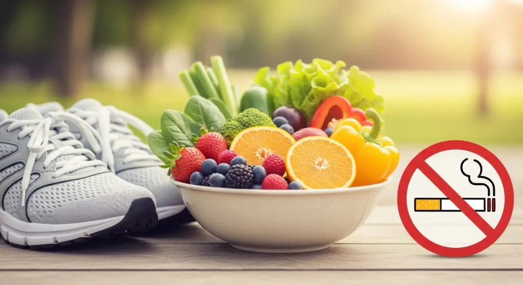 healthy lifestyle contribute to cervical health