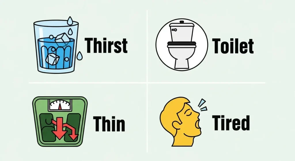 symptoms of Type 1 Diabetes
