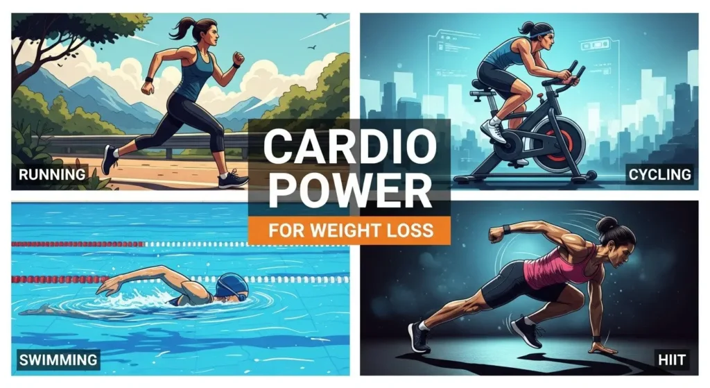 various cardio exercises